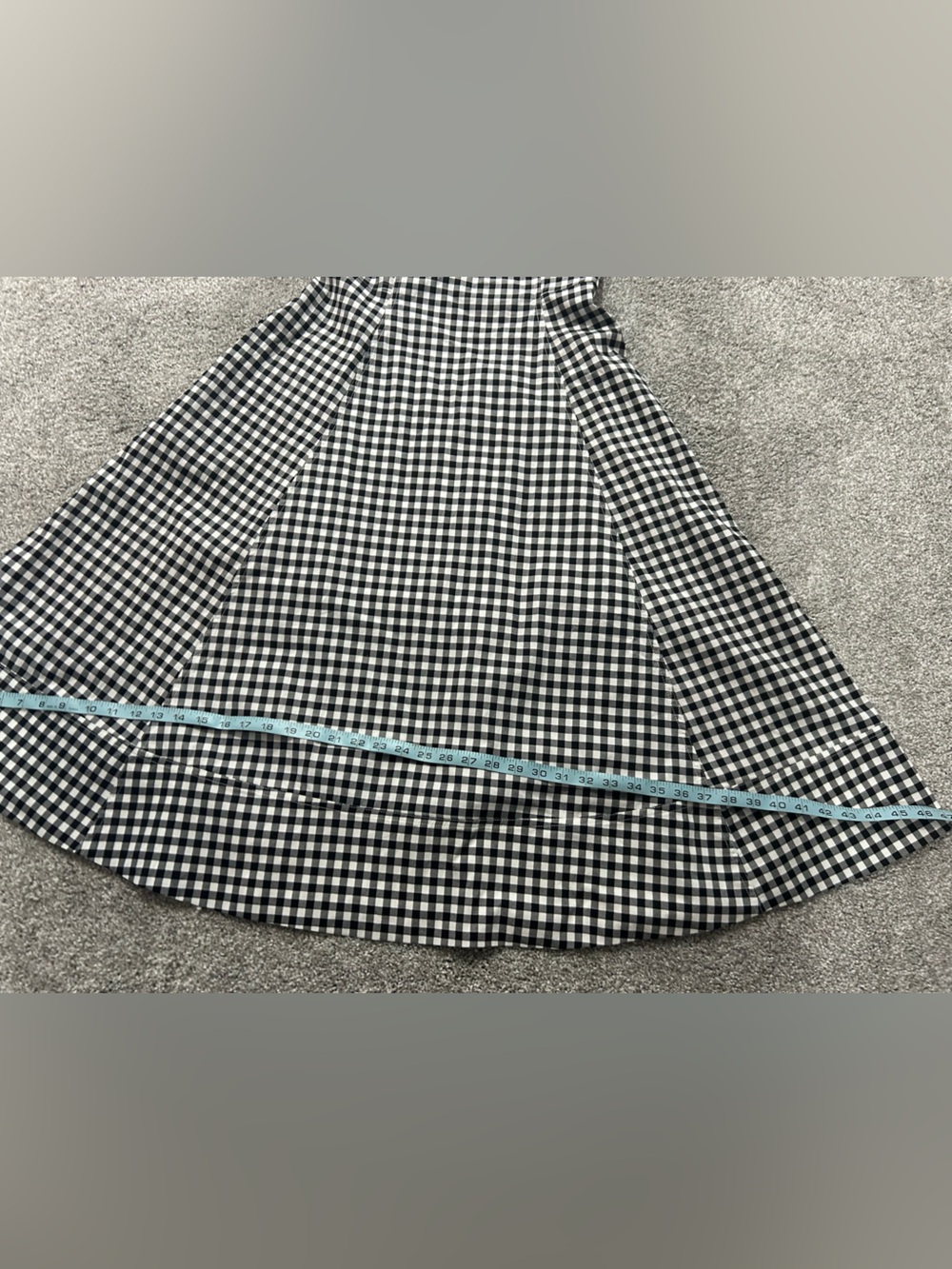 Avec Les Filles Black & White Gingham Sweetheart Lined Midi Zipper Dress Size 14 - Picture 6 of 16